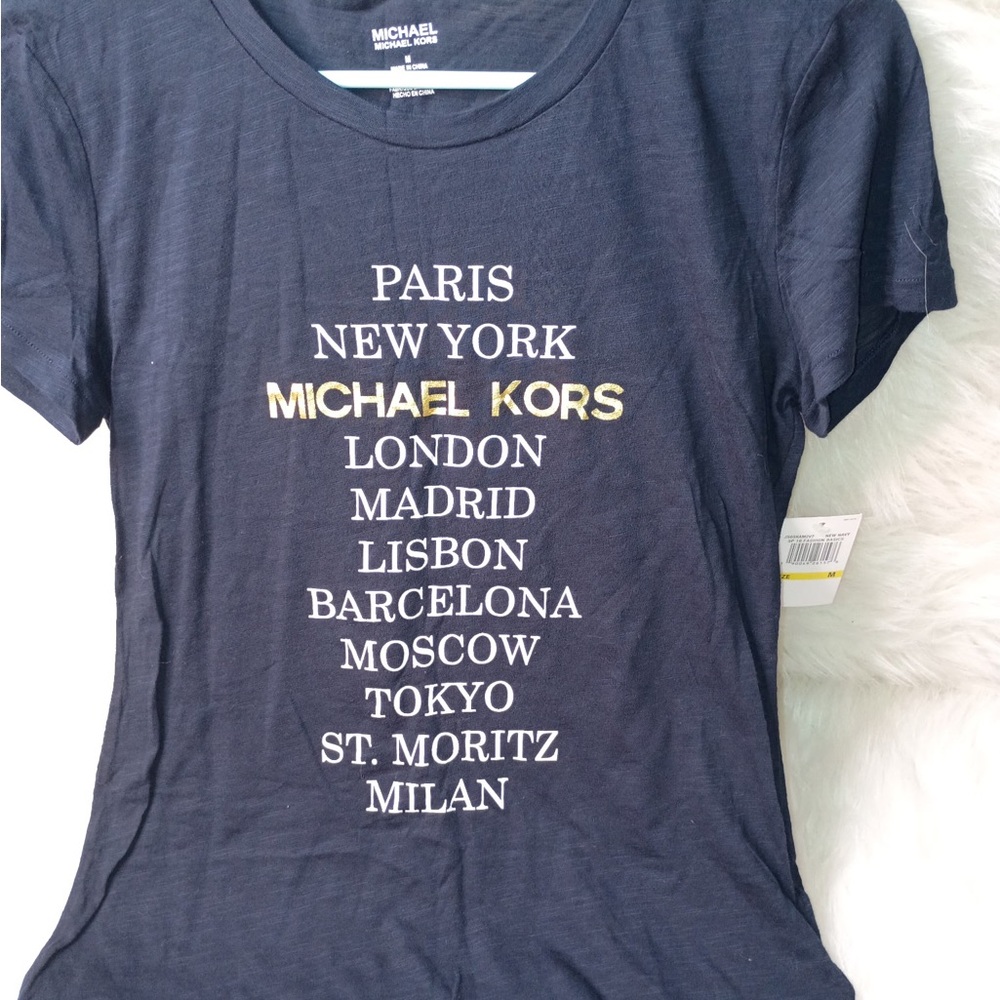 Michael Kors Dark Blue Paris Tee